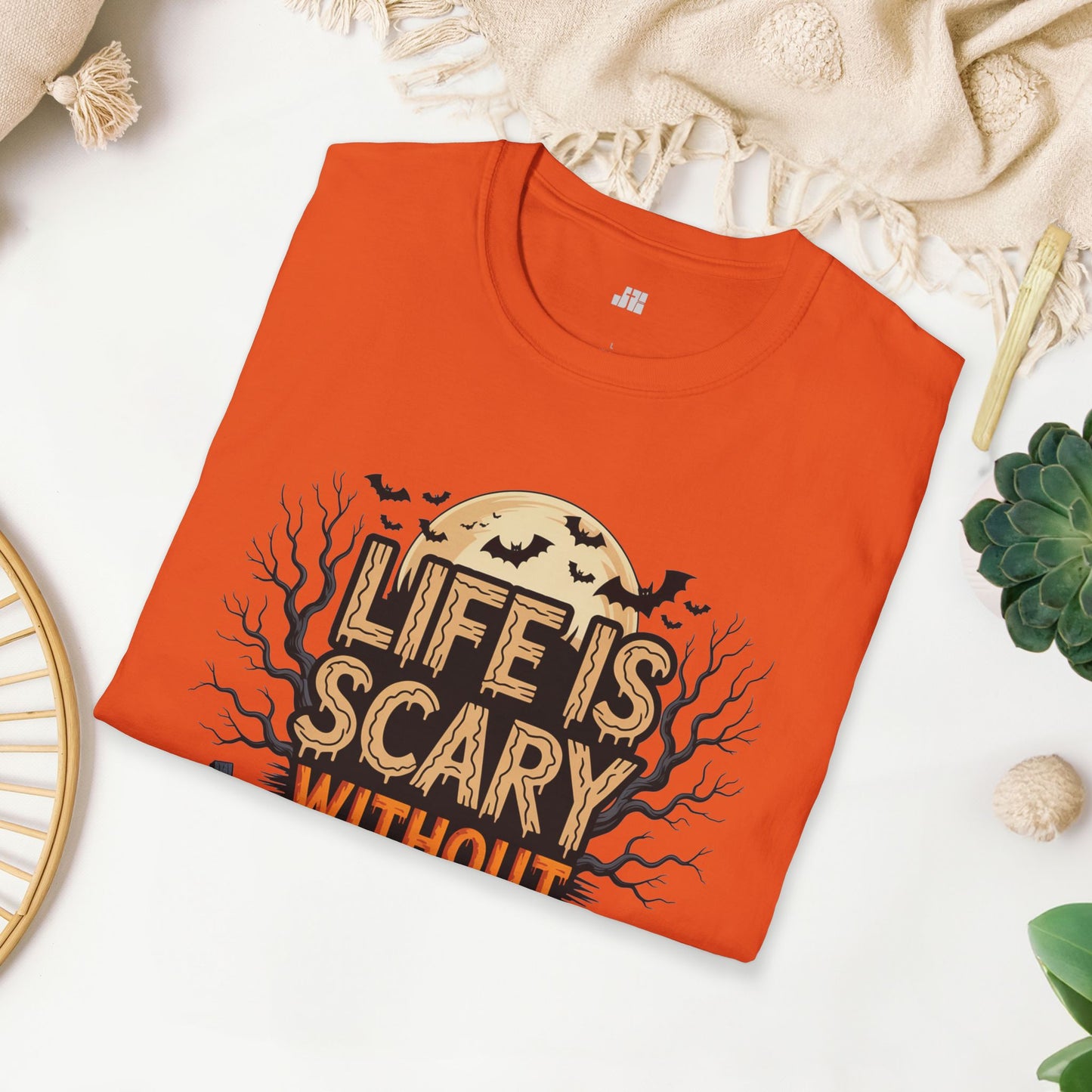 Life is Scary Without Jesus Softstyle T-shirt