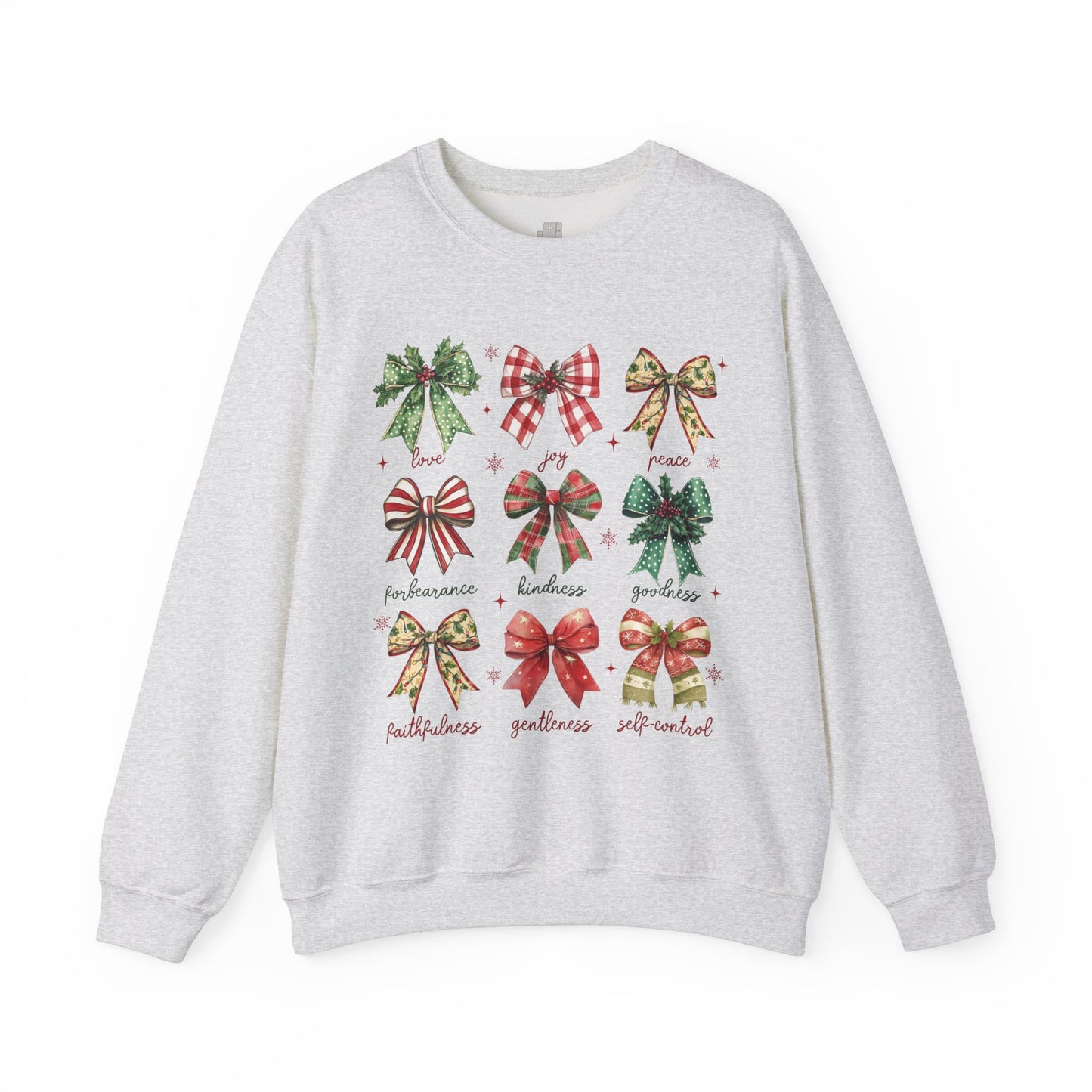 Christmas Fruit of The Spirit Christian Sweatshirt - Christian Pullover