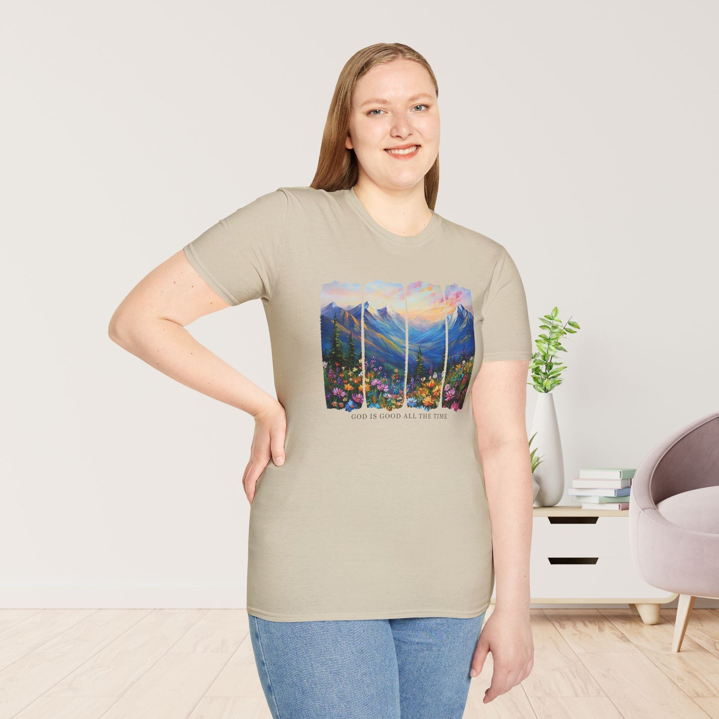God Is Good All The Time Softstyle T-shirt
