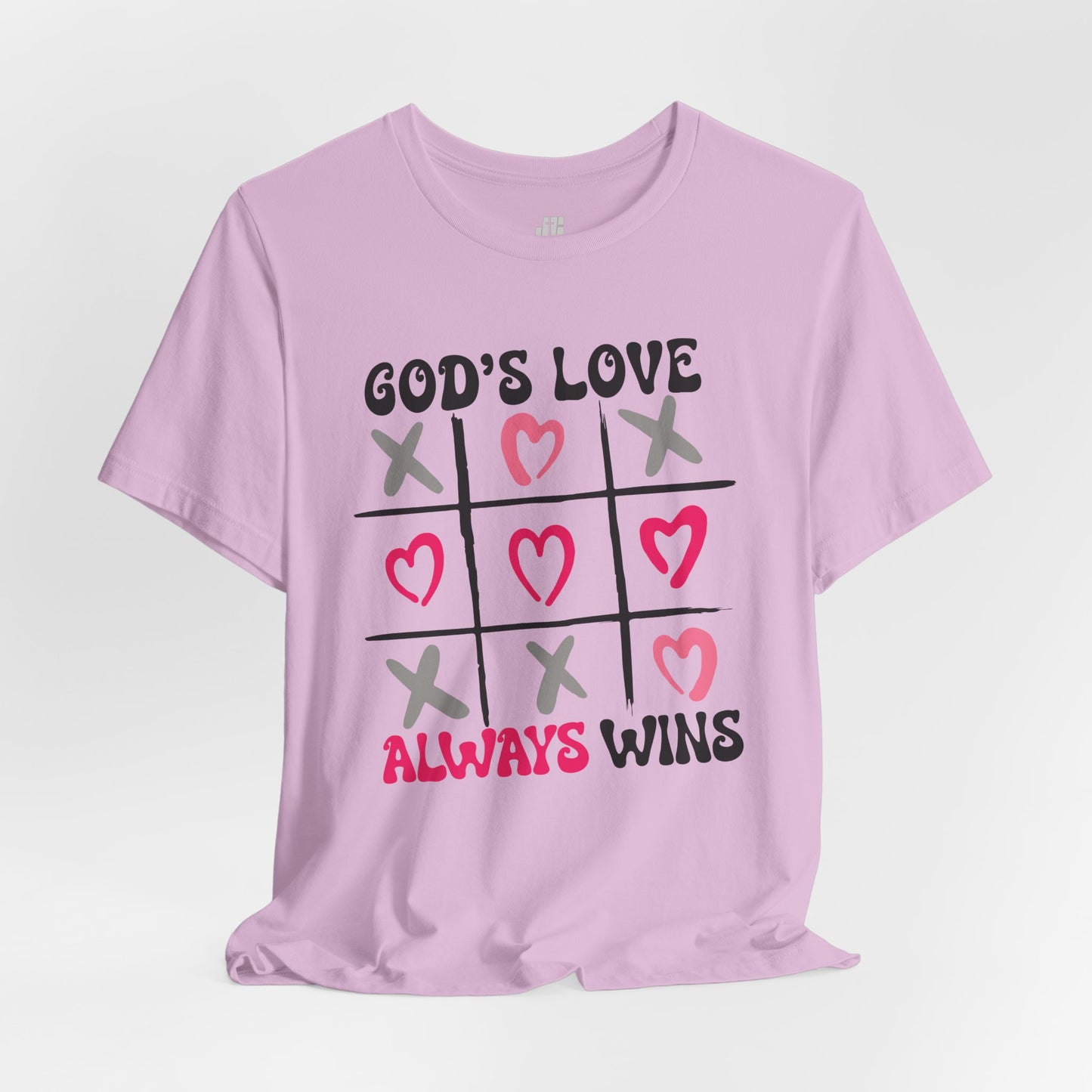 God's Love Always Wins Soft Cotton Tee - Christian Shirt