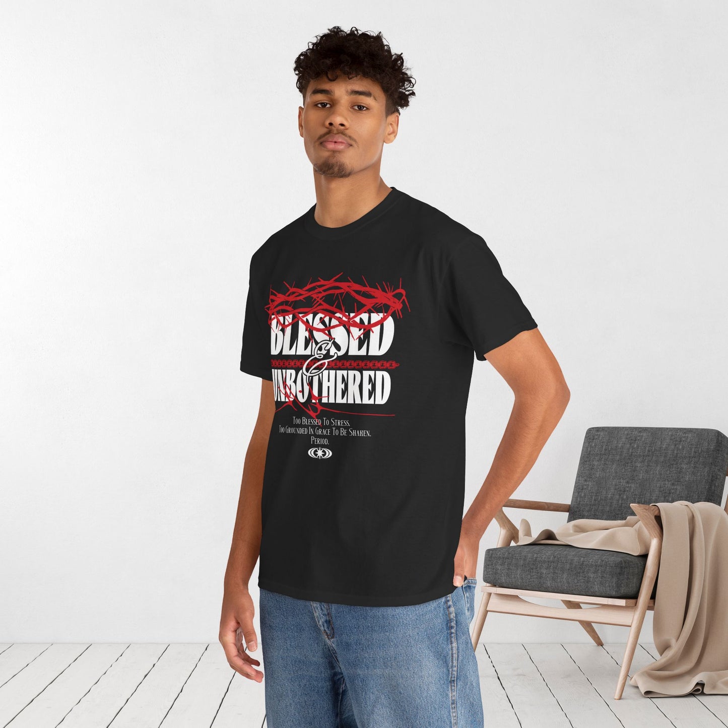Blessed & Unbothered Heavy Cotton Tee
