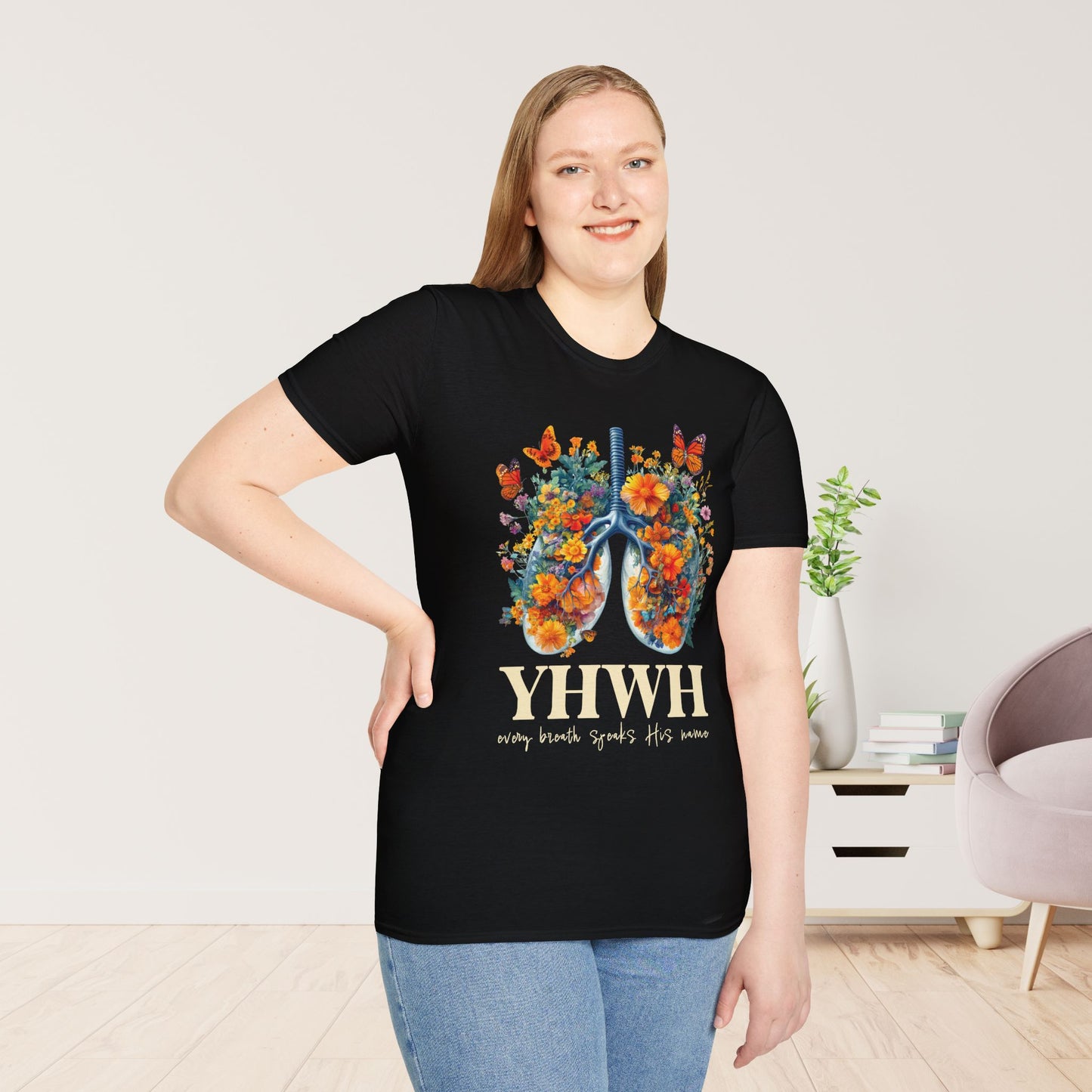 YHWY Every Breath Speaks His Name Softstyle T-shirt