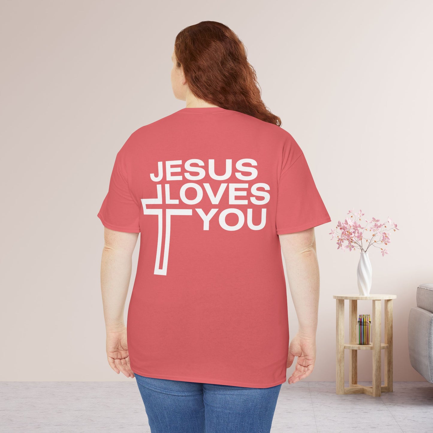 Jesus Loves You Heavy Cotton Tee