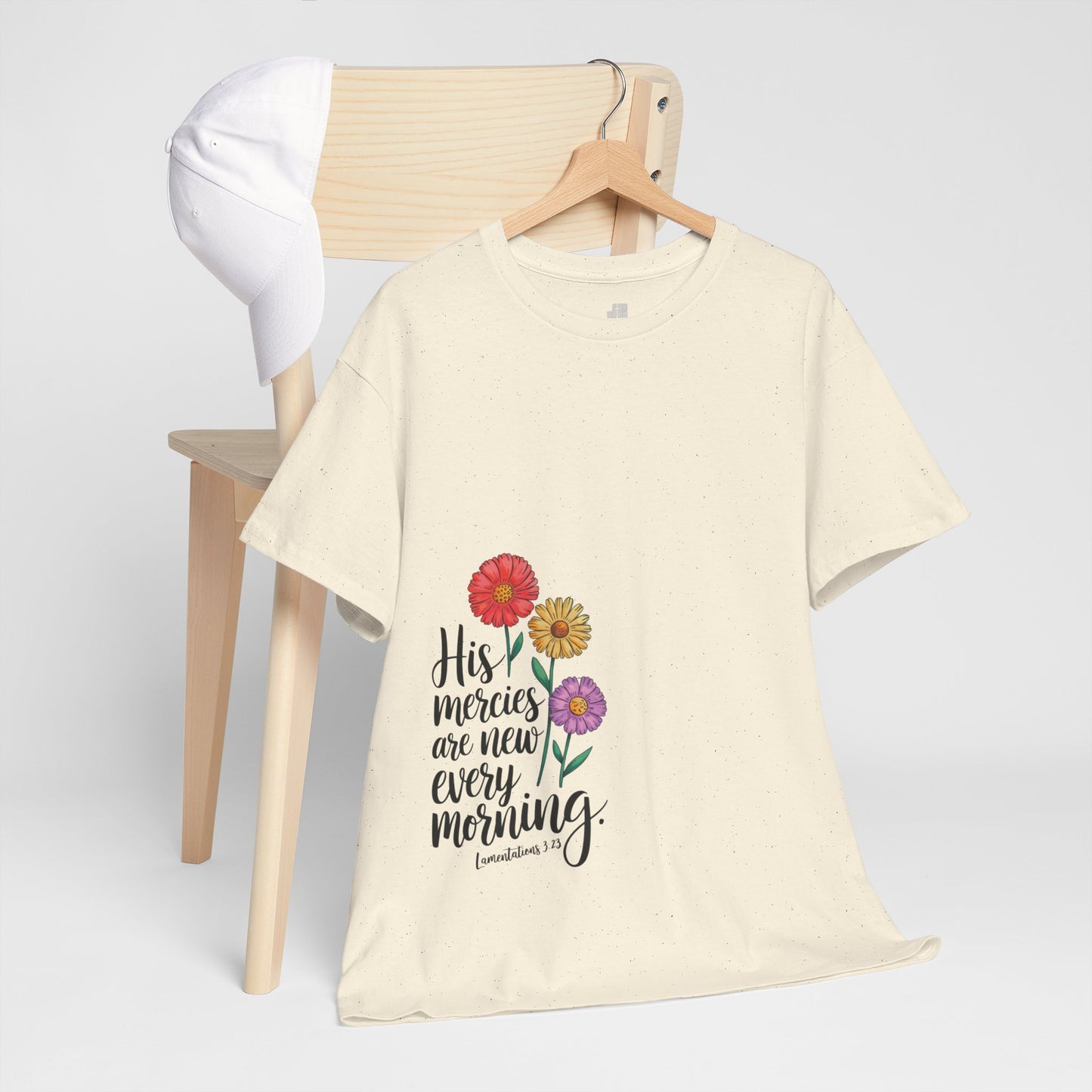His Mercies Are New Every Morning Heavy Cotton Tee