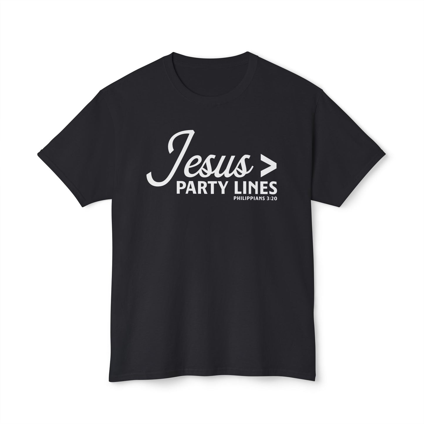 Jesus > Party Lines Unisex HD Cotton Tee