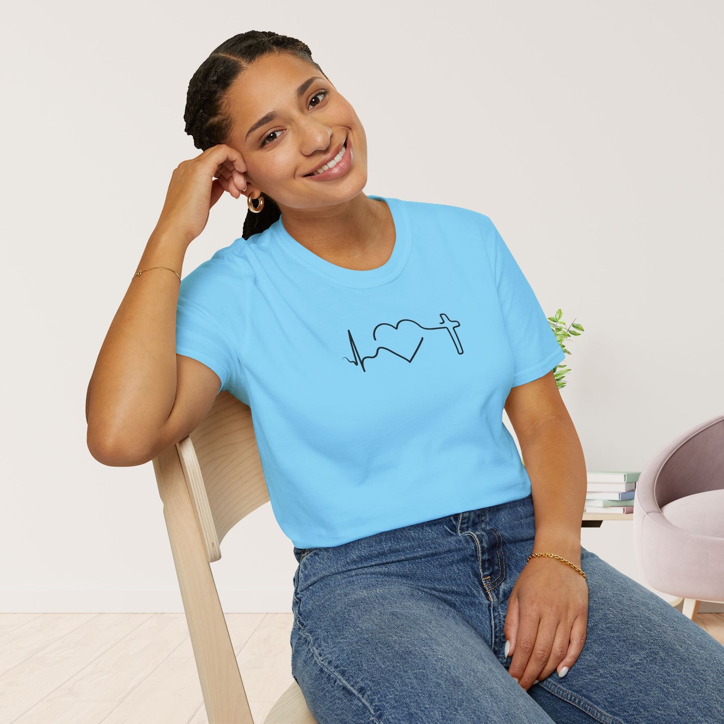 Heartbeat of Faith Softstyle T-shirt