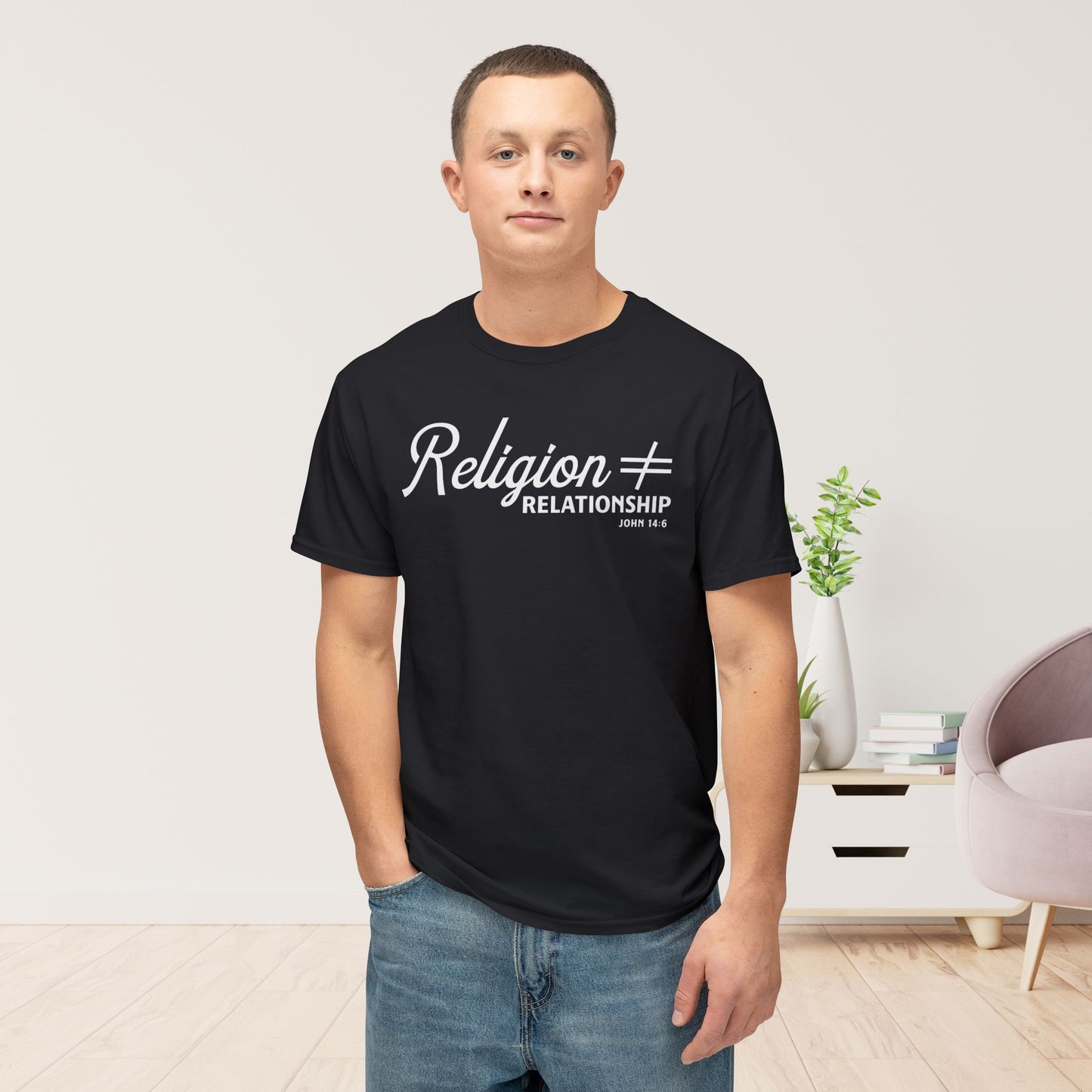 Religion ≠ Relationship Unisex HD Cotton Tee