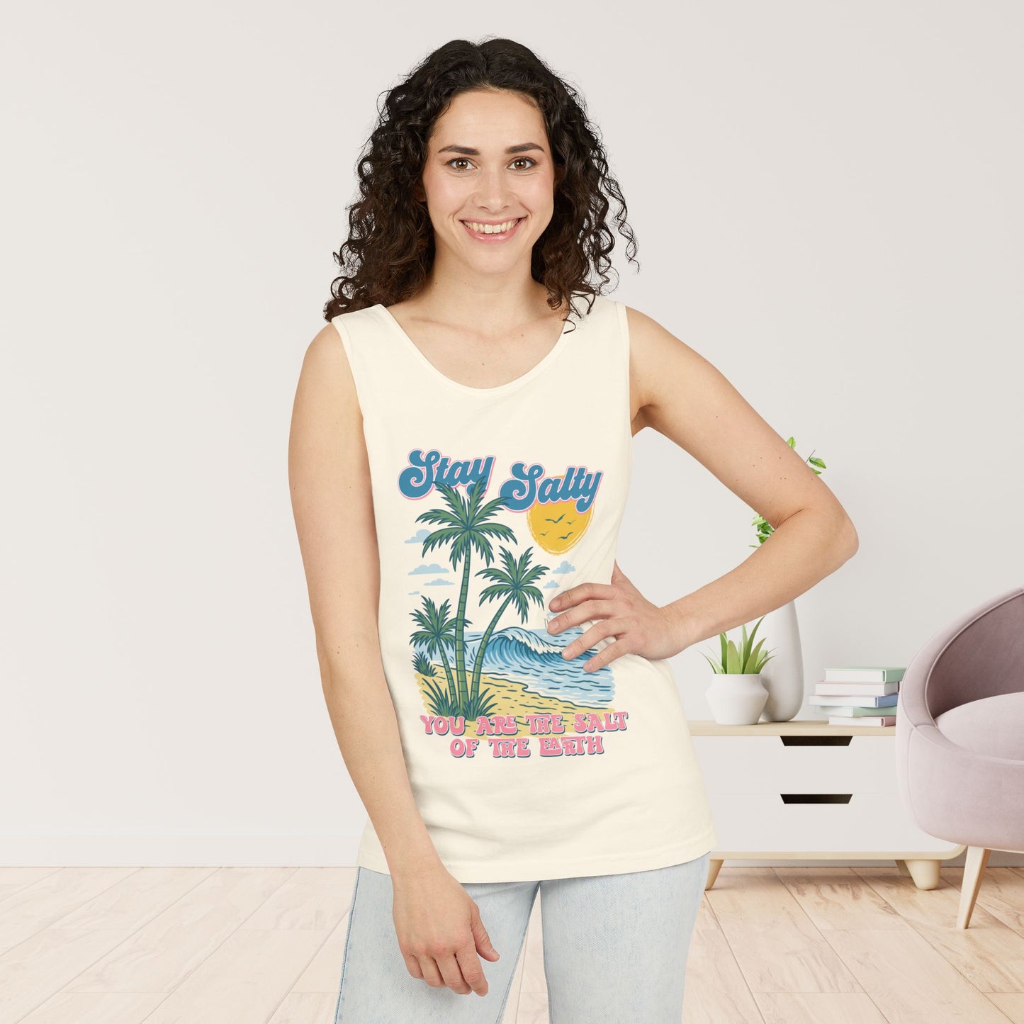 Stay Salty Comfort Colors Garment-Dyed Tank Top