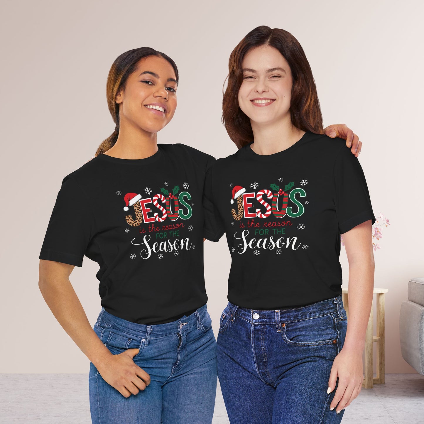Jesus Is The Reason For The Season Soft Cotton Tee - Christian Christmas Shirt