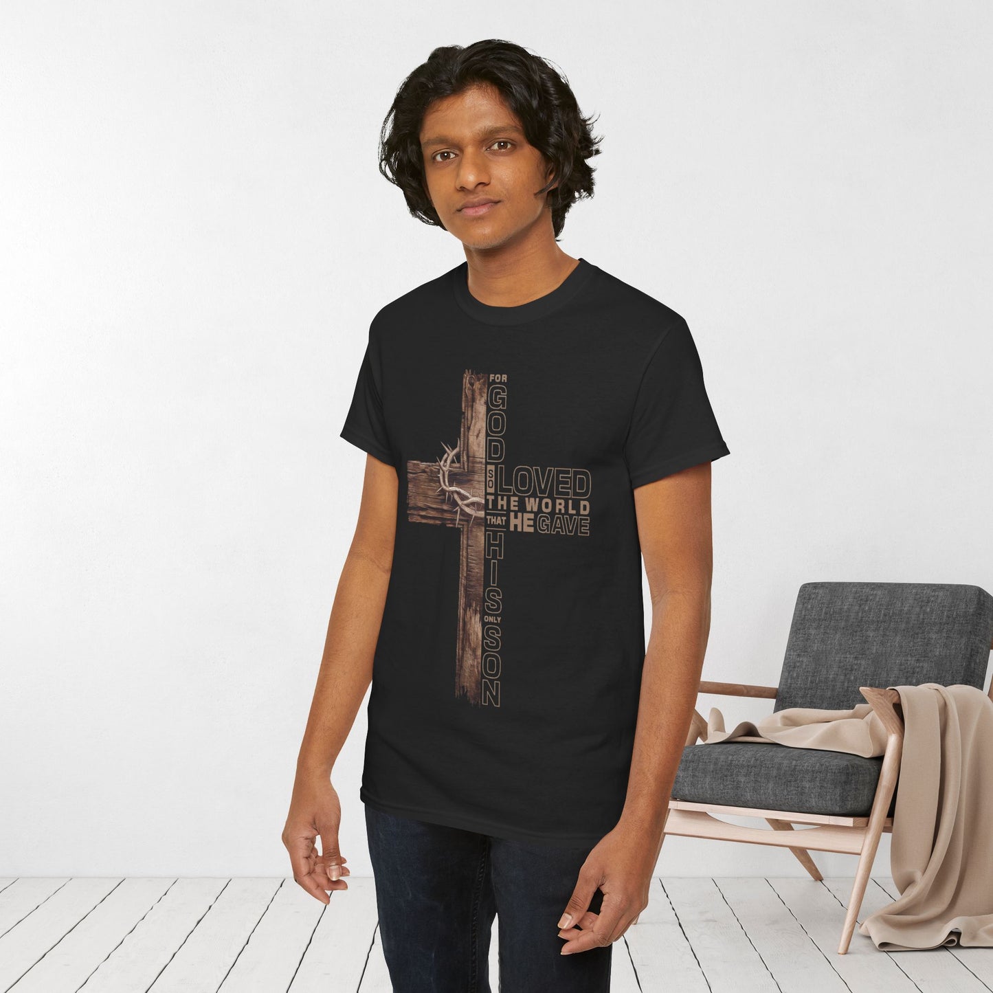 John 3:16 Heavy Cotton Tee