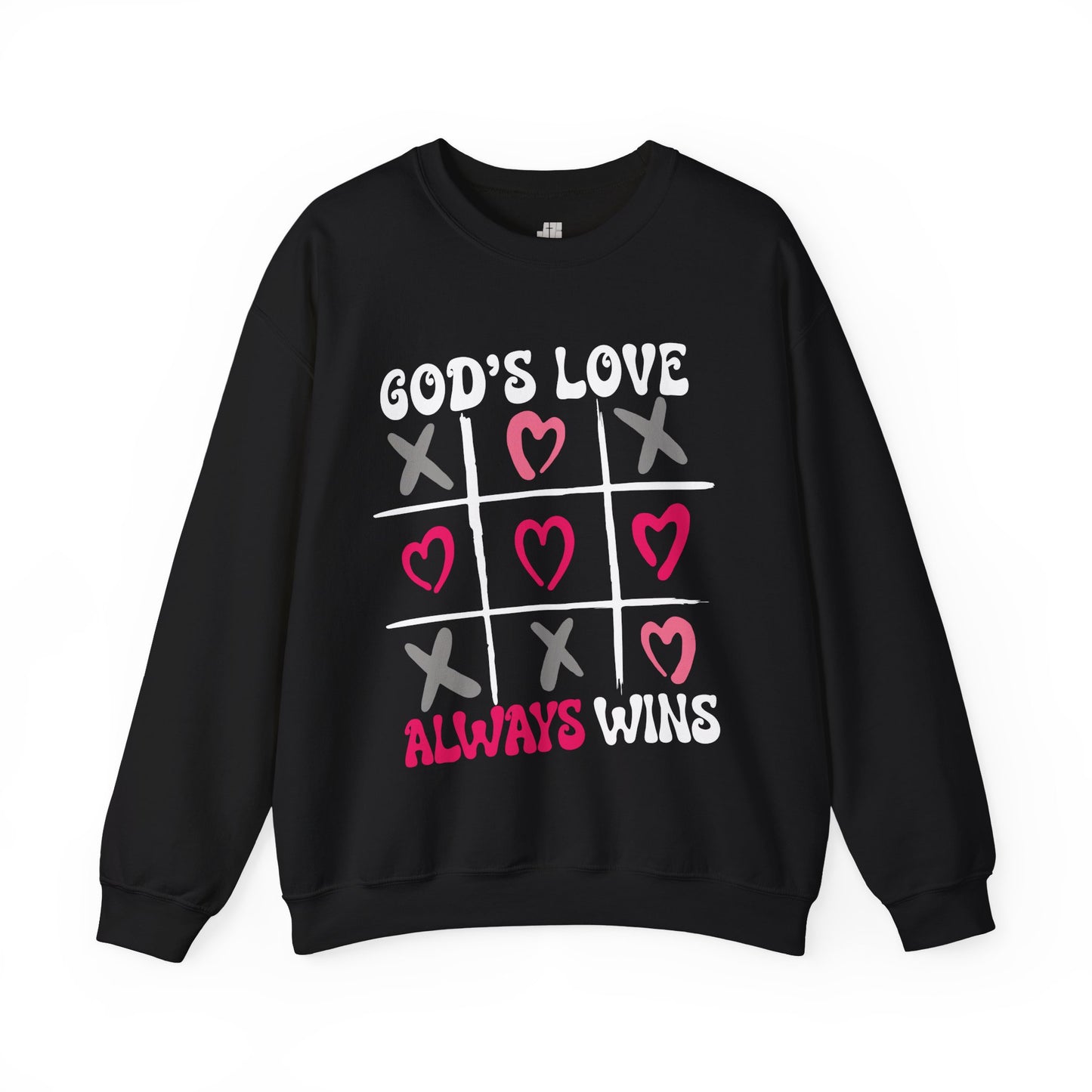 God's Love Always Wins Sweatshirt - Christian Crewneck Pullover