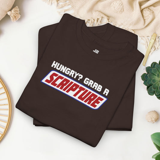 Hungry? Grab a Scripture Heavy Cotton Tee