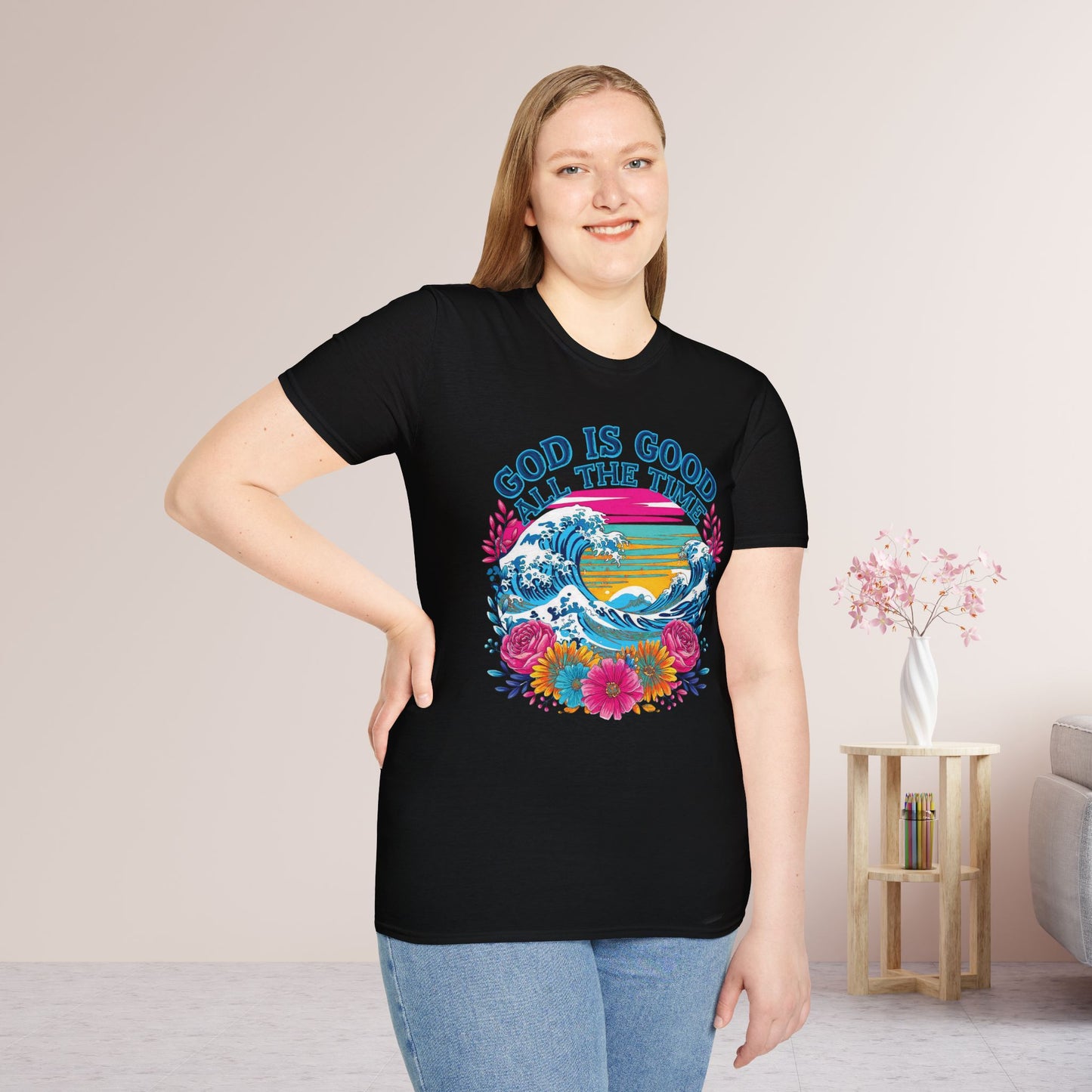 God is Good All The Time Softstyle T-shirt