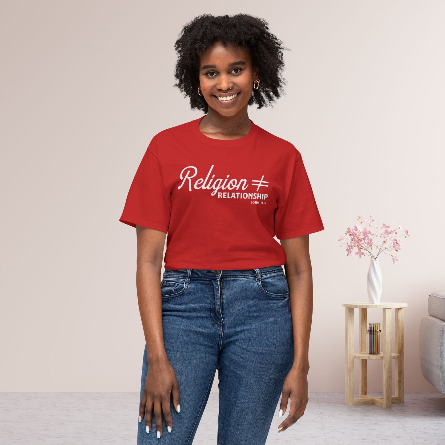 Religion ≠ Relationship Unisex HD Cotton Tee