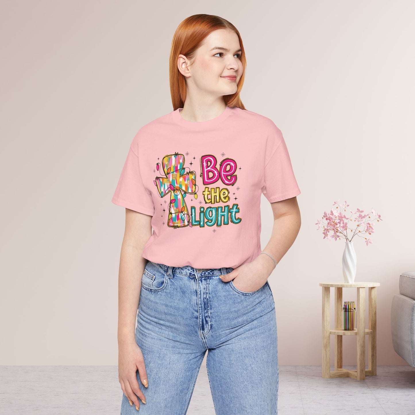 Be The Light Soft Cotton Tee - Christian Christmas Shirt