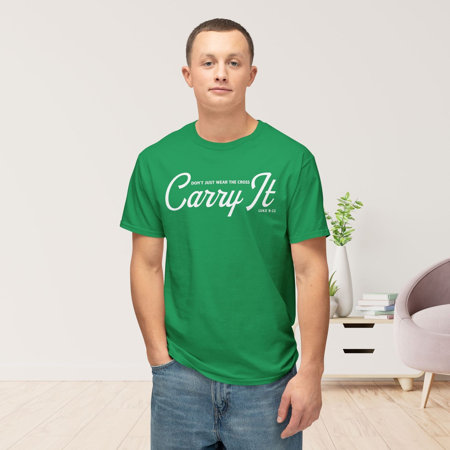 Don’t Just Wear the Cross. Carry It Unisex HD Cotton Tee