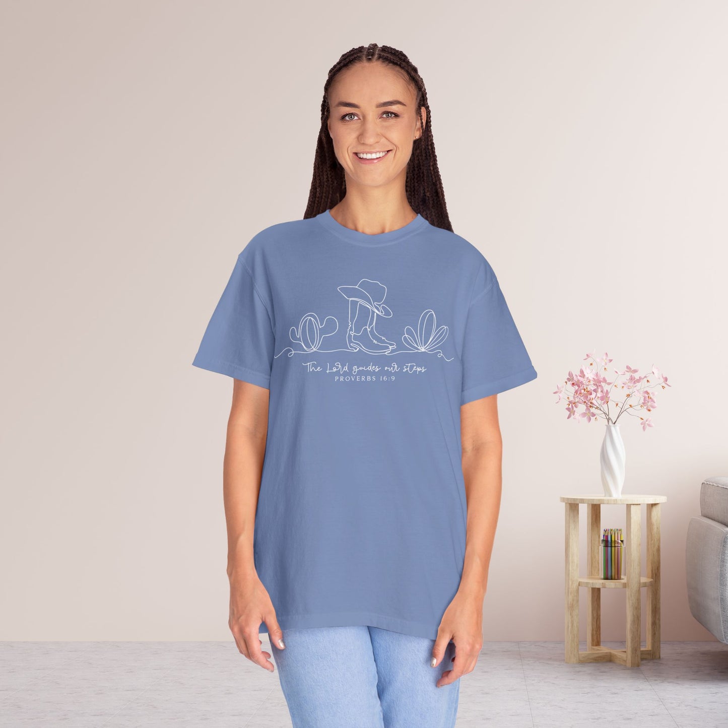 The Lord Guides Our Steps Comfort Colors Shirt