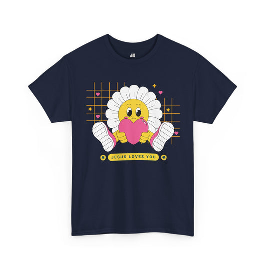 Jesus Loves You Heavy Cotton Tee