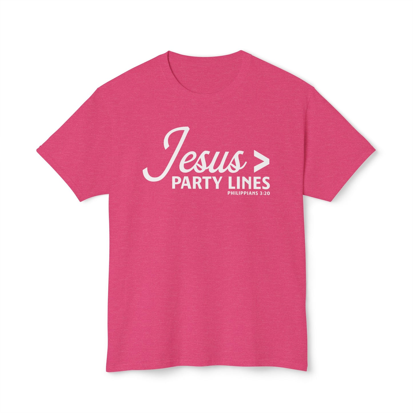 Jesus > Party Lines Unisex HD Cotton Tee