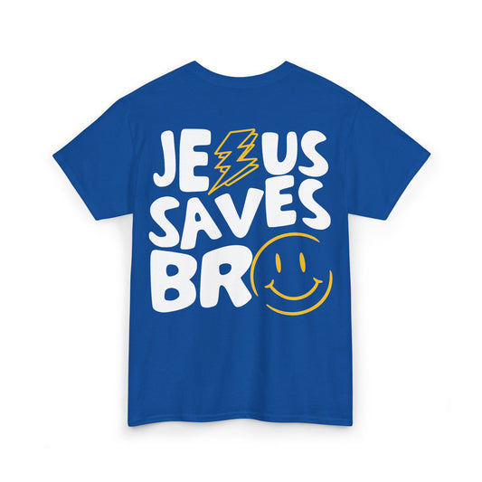 Jesus Saves Bro Heavy Cotton Tee