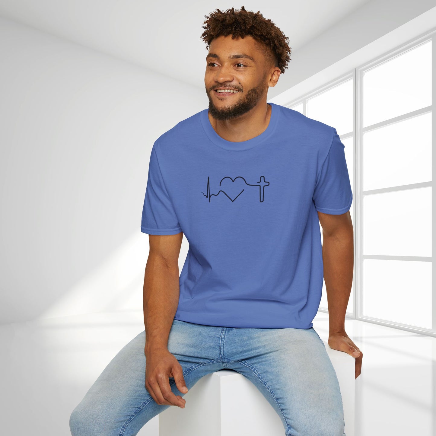 Heartbeat of Faith Softstyle T-shirt