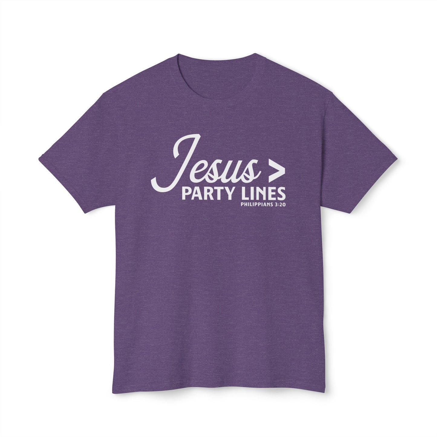 Jesus > Party Lines Unisex HD Cotton Tee