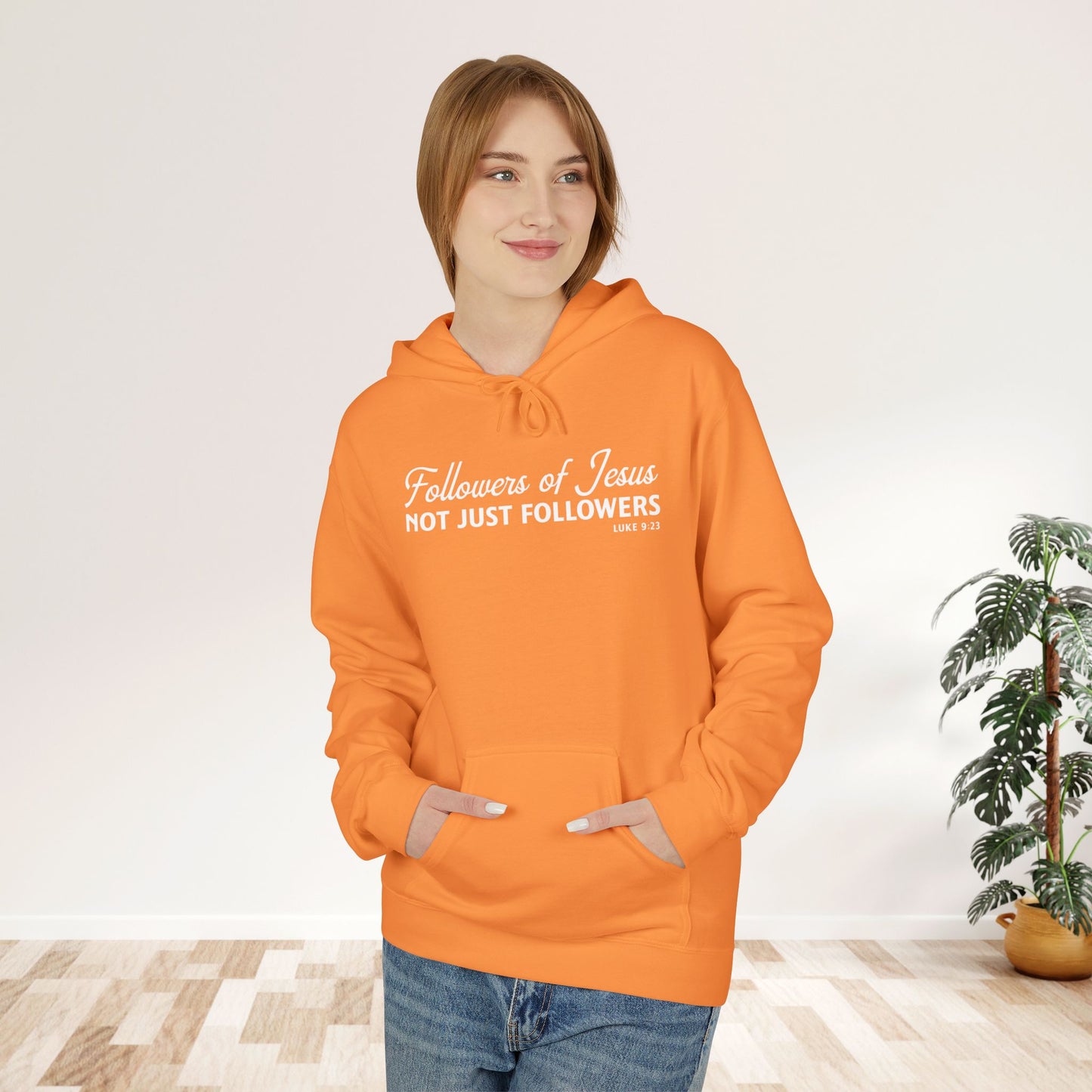 Followers of Jesus, Not Just Followers Unisex Midweight Hoodie
