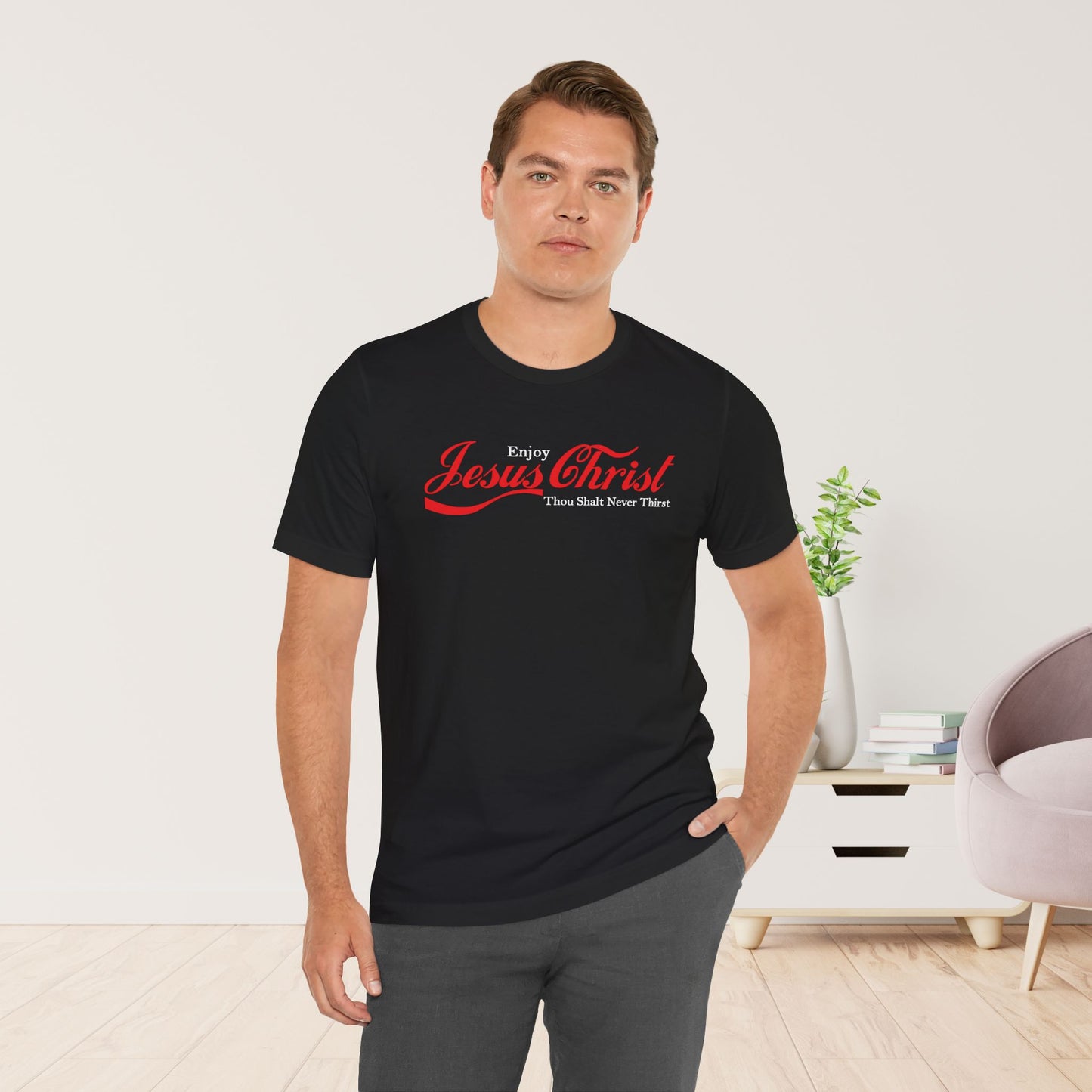 Enjoy Jesus Christ Soft Cotton Tee - John 4:14