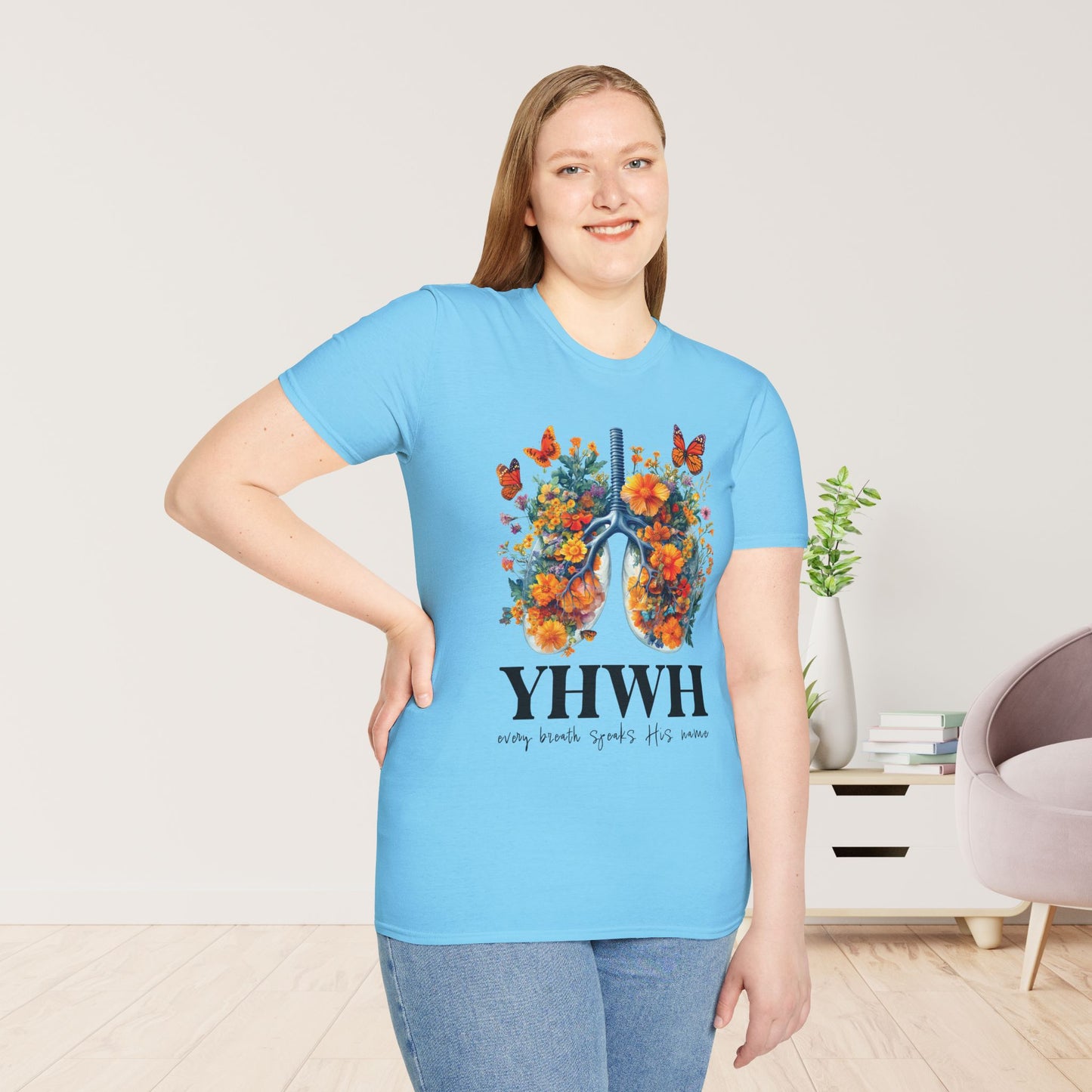 YHWY Every Breath Speaks His Name Softstyle T-shirt