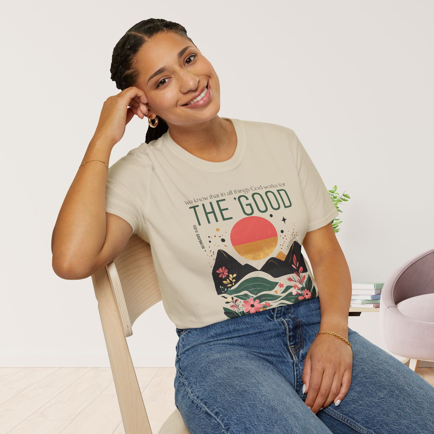 All Things for Good Romans 8:28 Softstyle T-shirt
