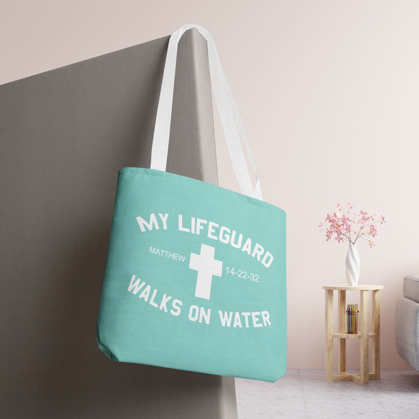 My Lifeguard Walks on Water Tote Bag - 16"