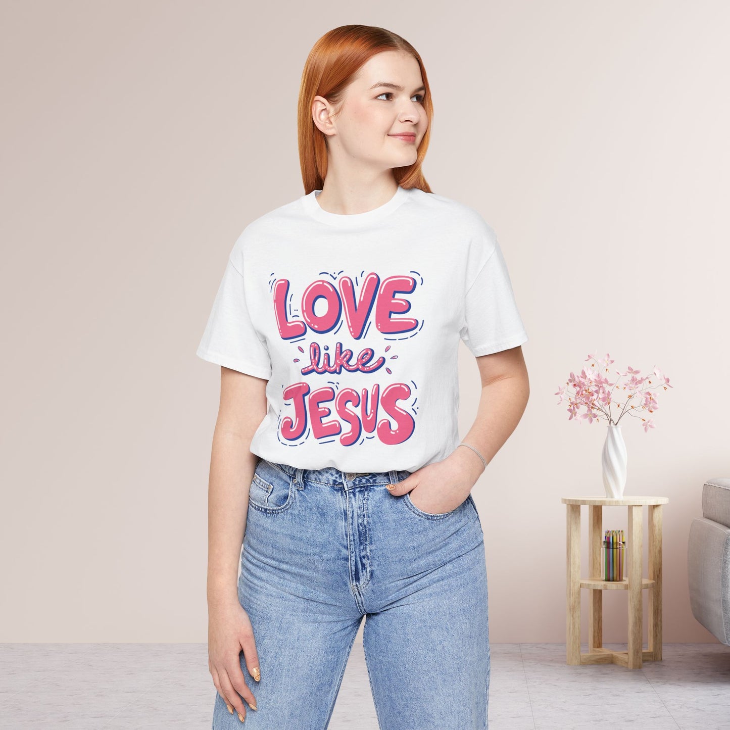 Love Like Jesus Soft Cotton Tee - Christian Shirt