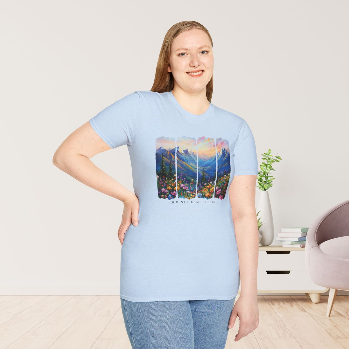 God Is Good All The Time Softstyle T-shirt