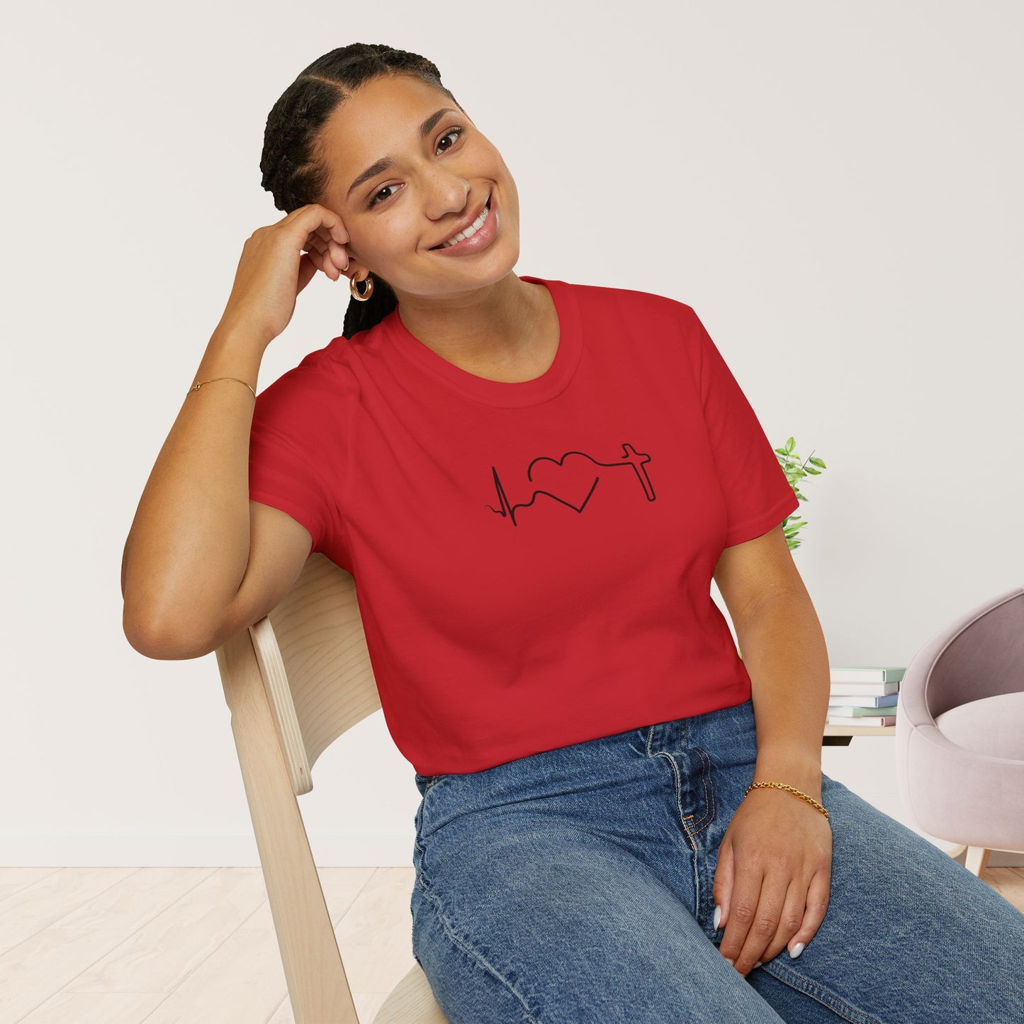 Heartbeat of Faith Softstyle T-shirt