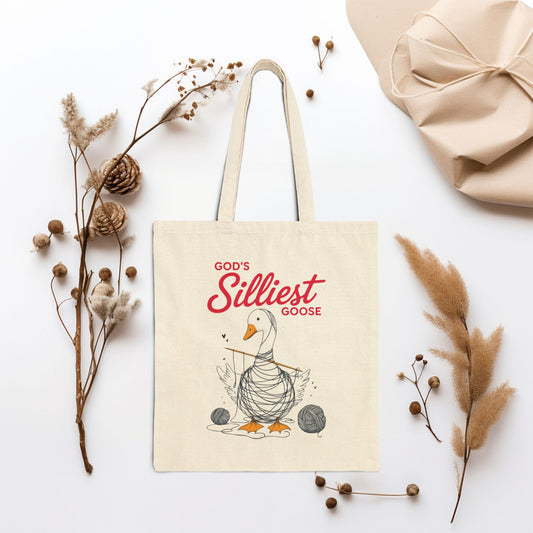 God's Silliest Goose Canvas Tote Bag