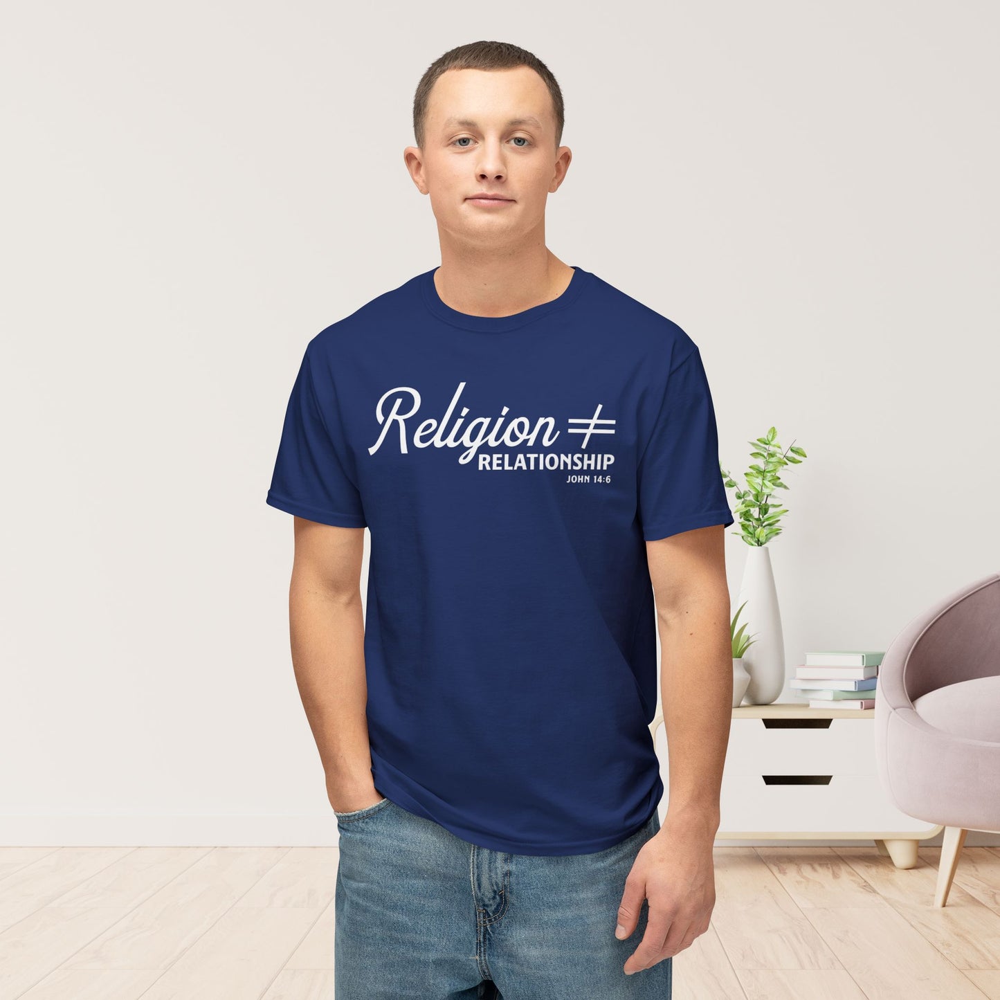 Religion ≠ Relationship Unisex HD Cotton Tee