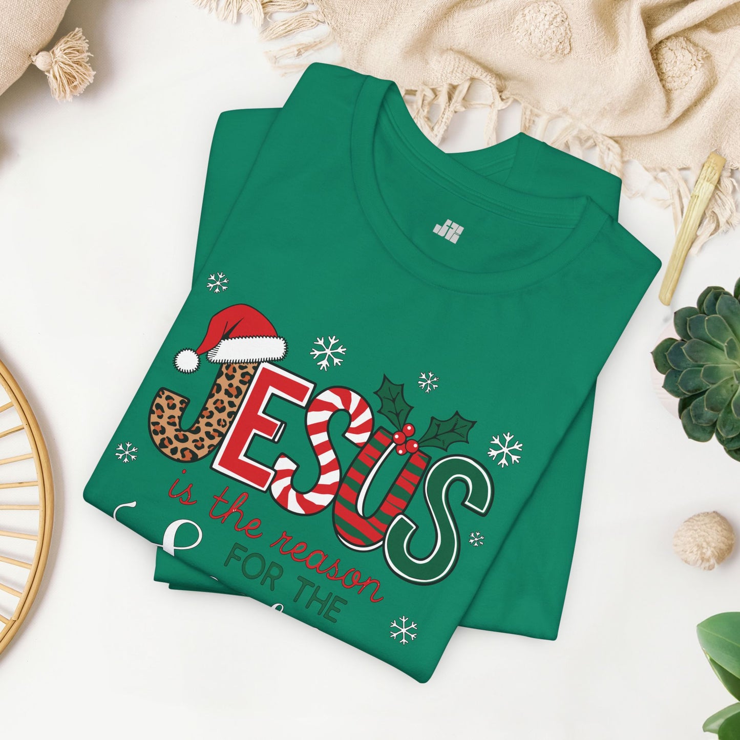Jesus Is The Reason For The Season Soft Cotton Tee - Christian Christmas Shirt