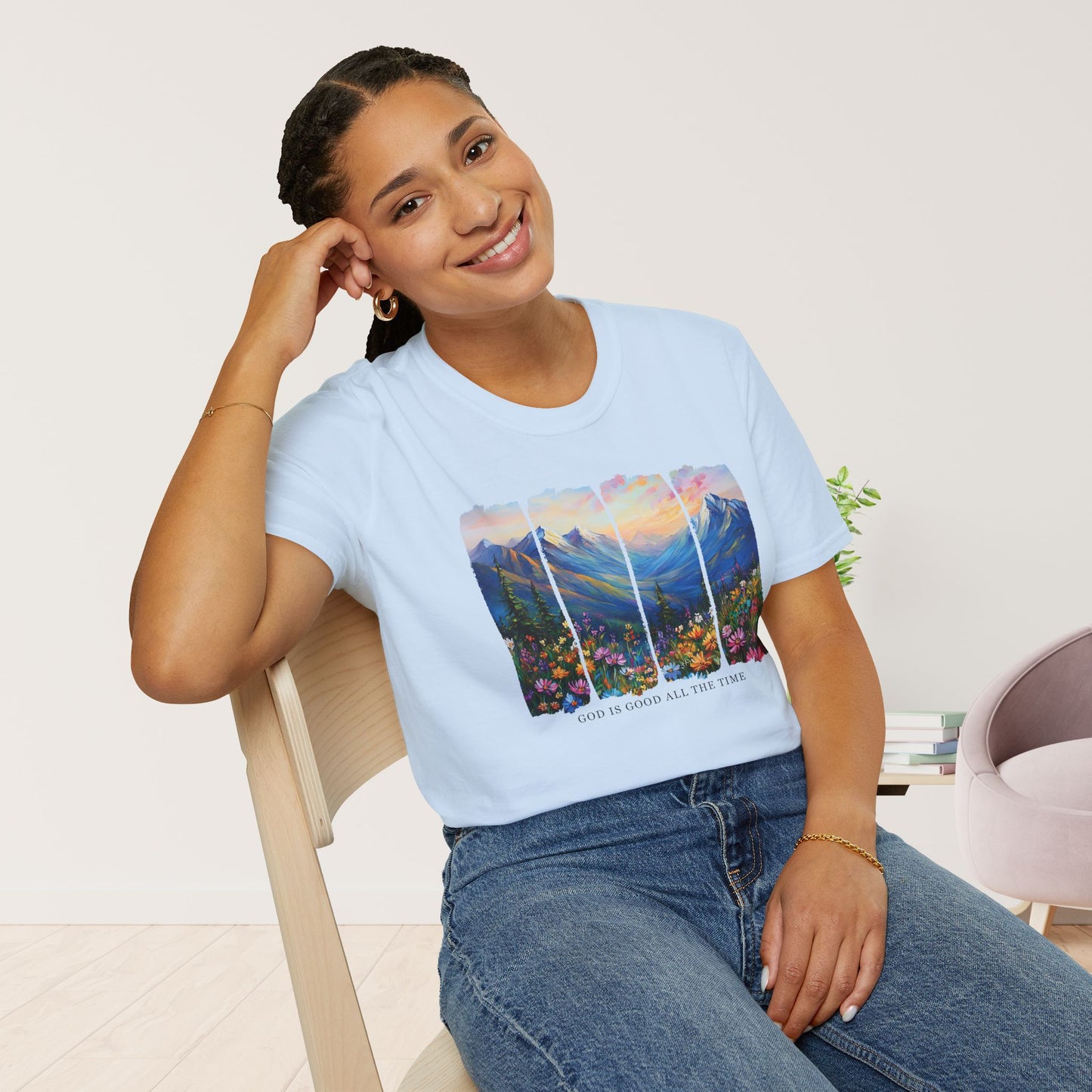God Is Good All The Time Softstyle T-shirt