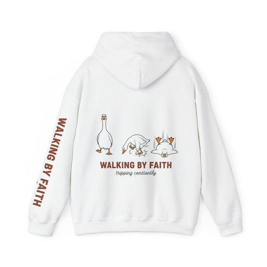 Walking By Faith Tripping Constantly Hoodie
