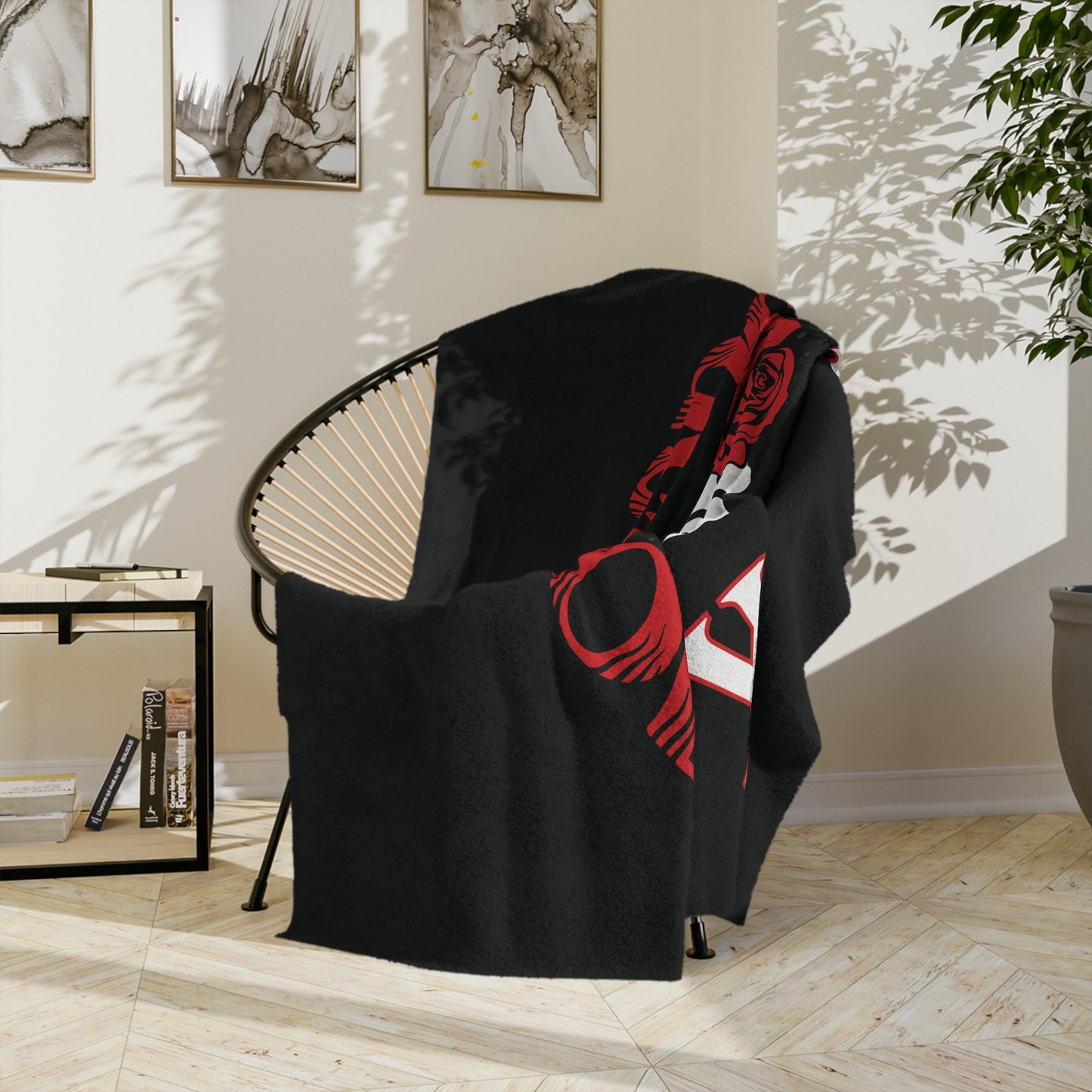 No Luck Just God Velveteen Microfiber Blanket