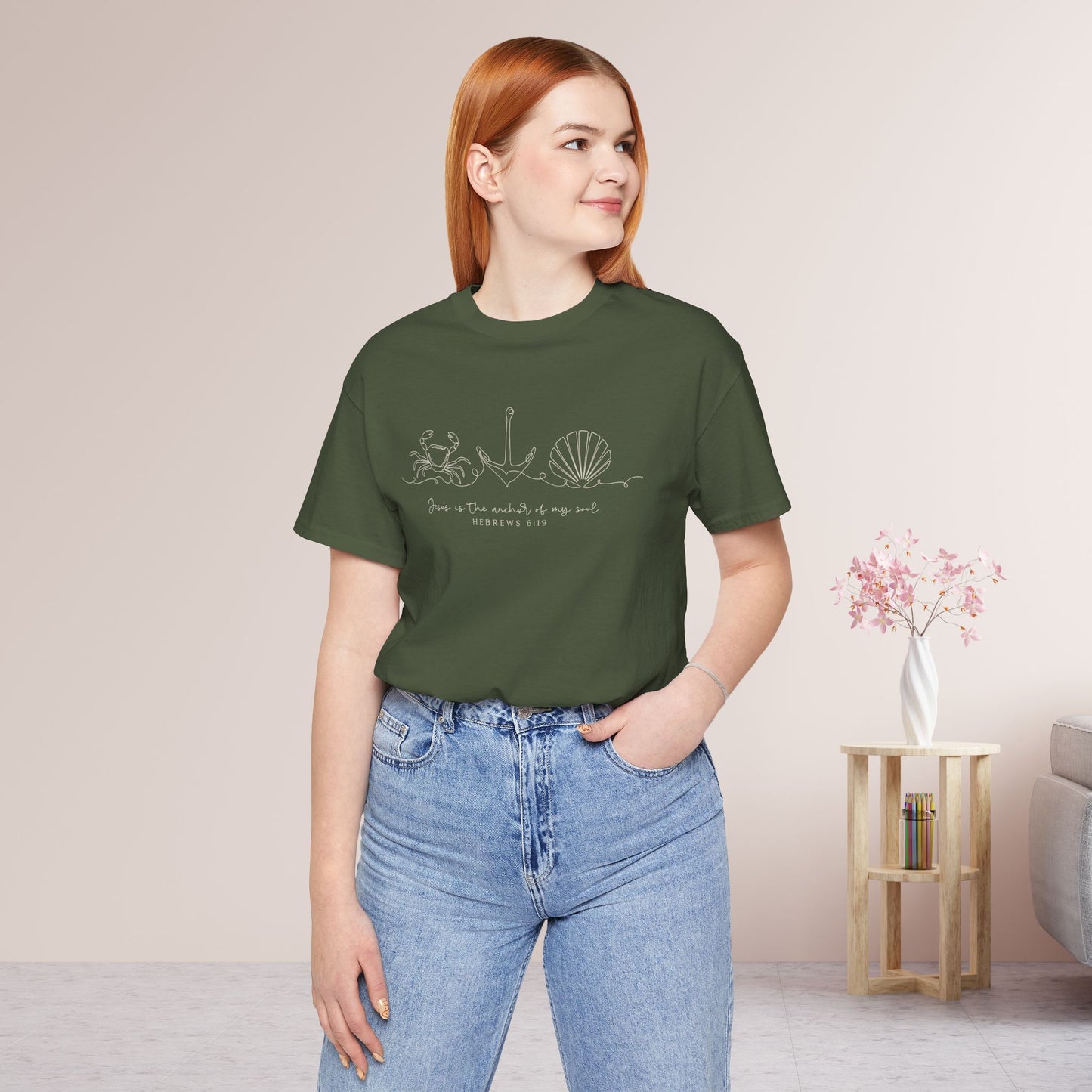 Jesus is The Anchor of My Soul Soft Cotton Tee