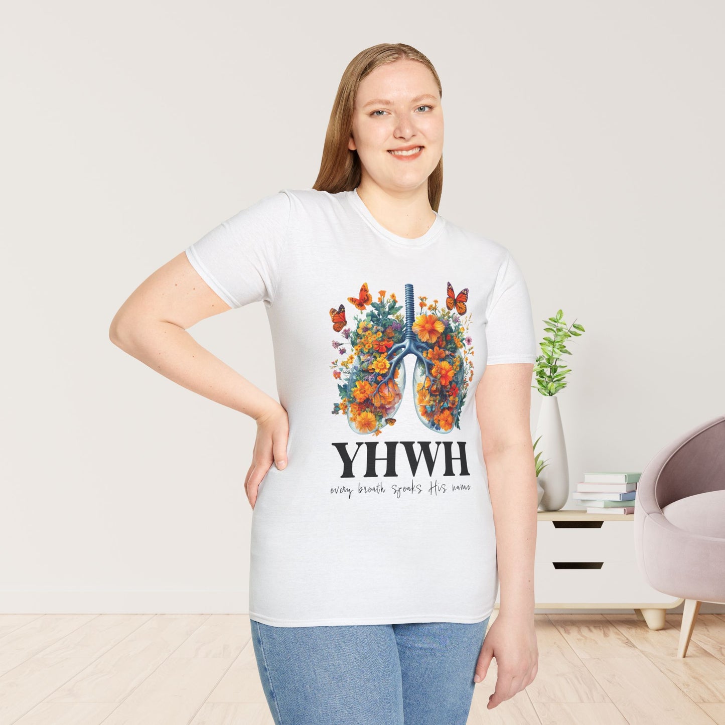 YHWY Every Breath Speaks His Name Softstyle T-shirt