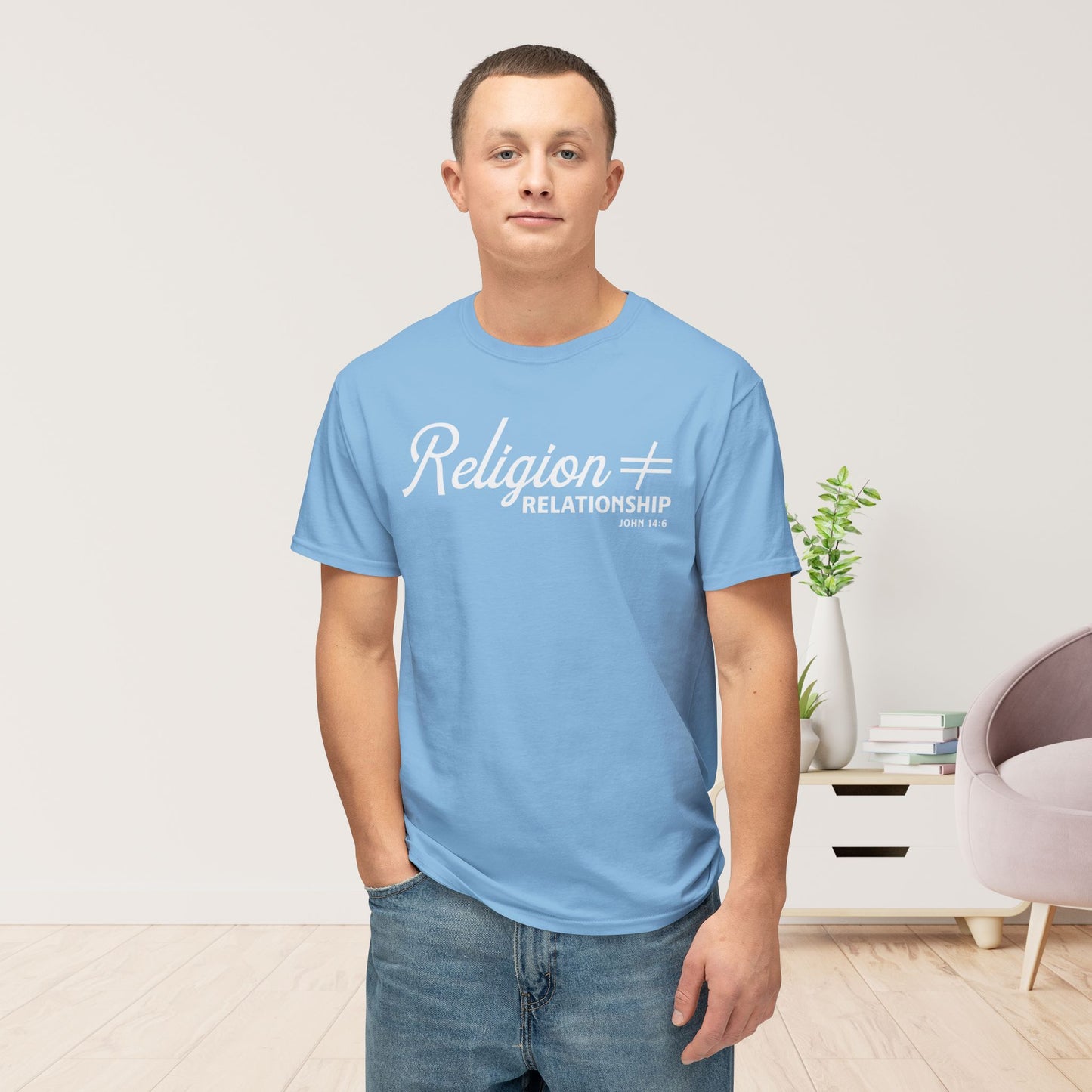 Religion ≠ Relationship Unisex HD Cotton Tee