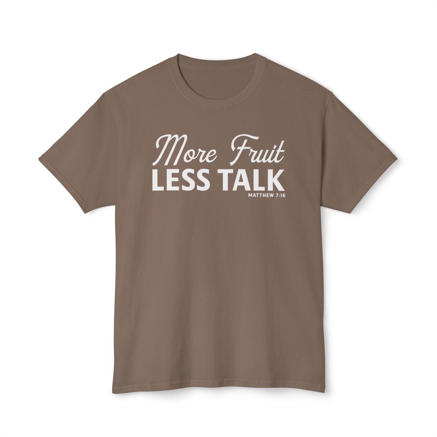 More Fruit, Less Talk Unisex HD Cotton Tee