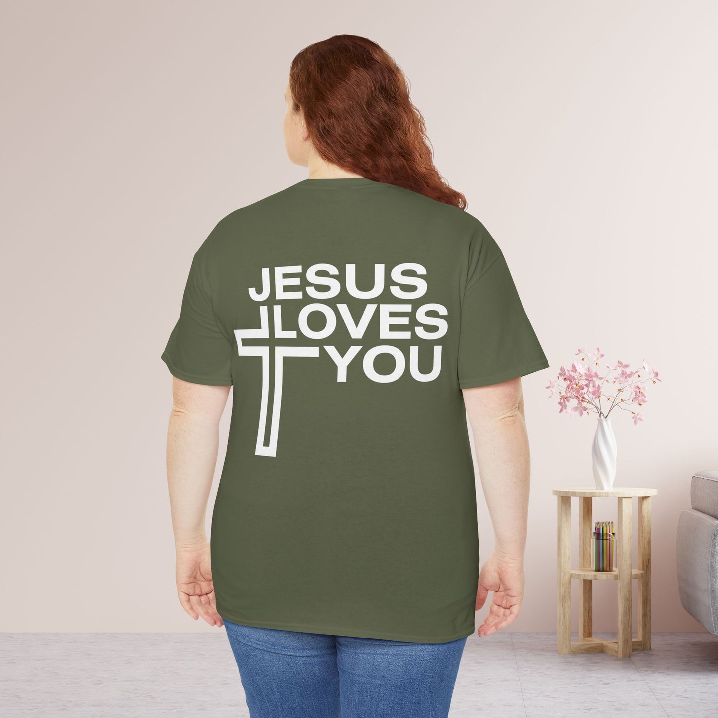 Jesus Loves You Heavy Cotton Tee
