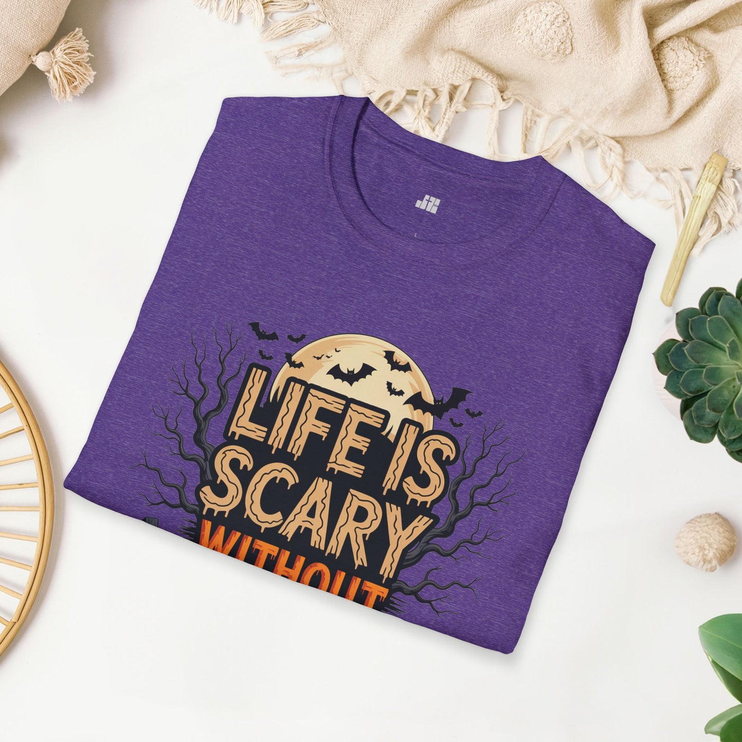 Life is Scary Without Jesus Softstyle T-shirt