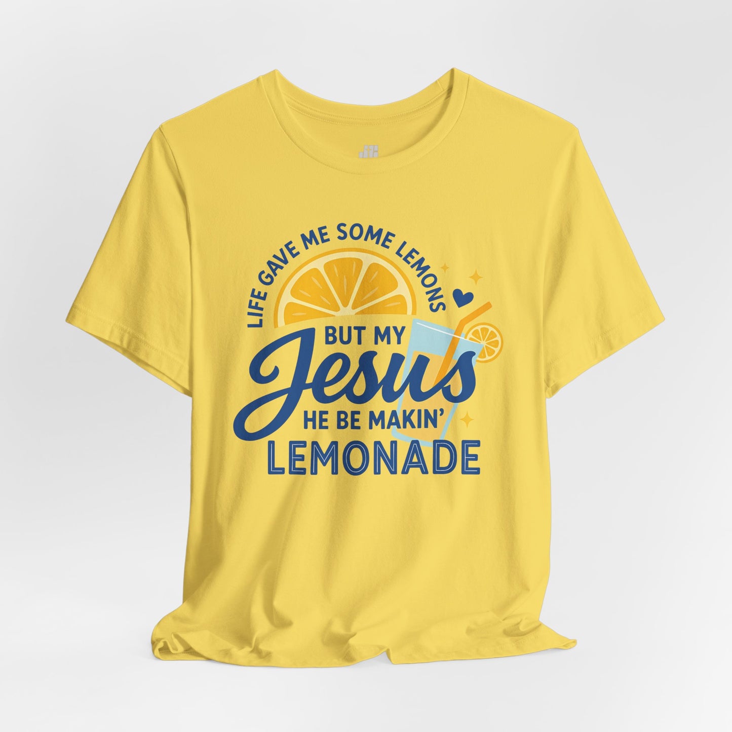 Life Gave Me Lemons But My Jesus Makes Lemonade Soft Cotton Tee