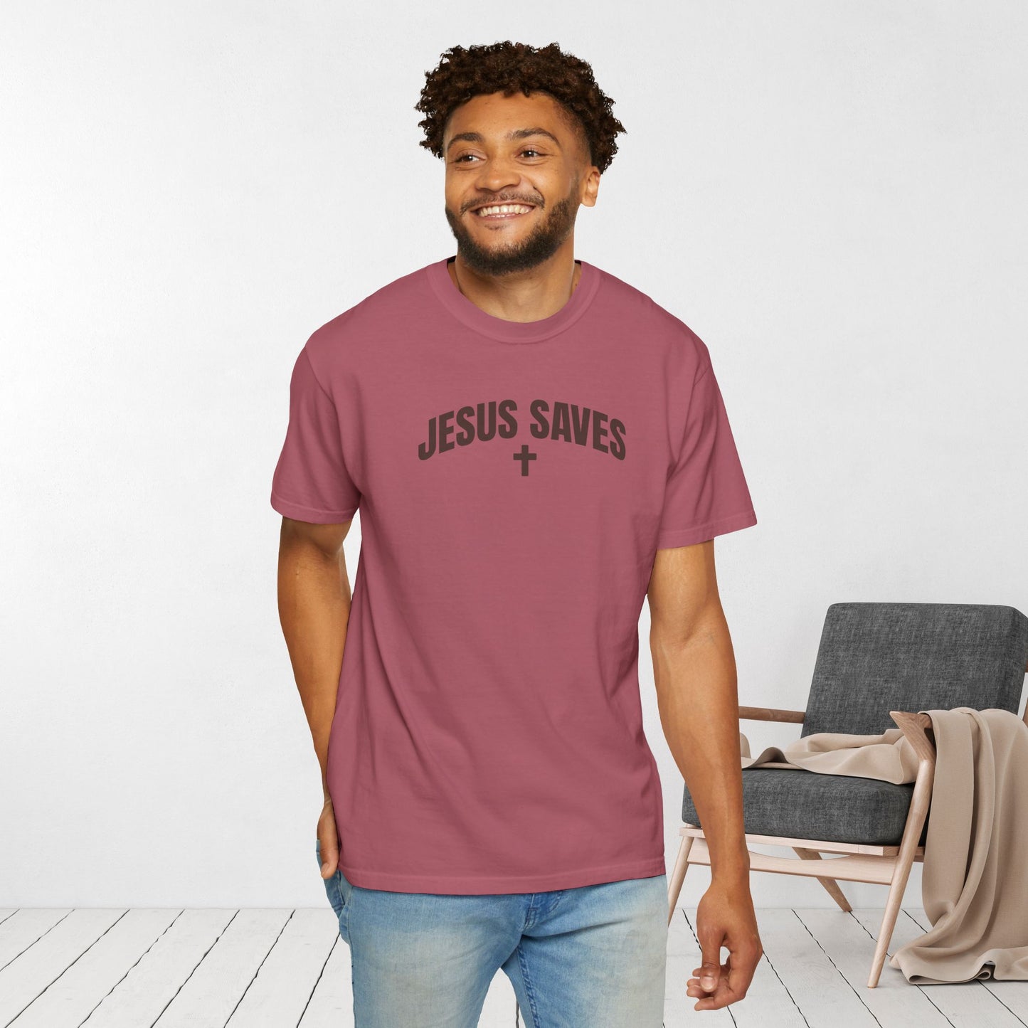 Jesus Saves Comfort Colors Shirt - Fall Edition - Acts 4:12