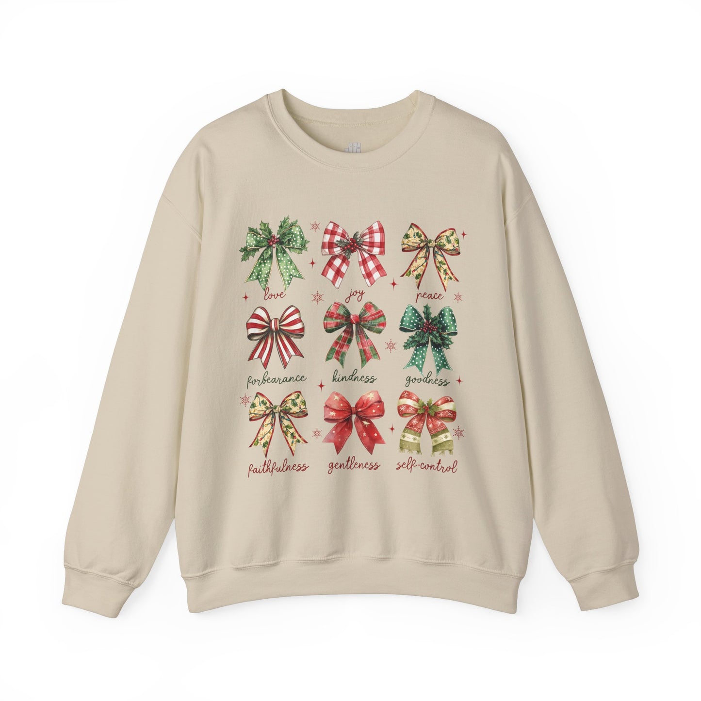 Christmas Fruit of The Spirit Christian Sweatshirt - Christian Pullover
