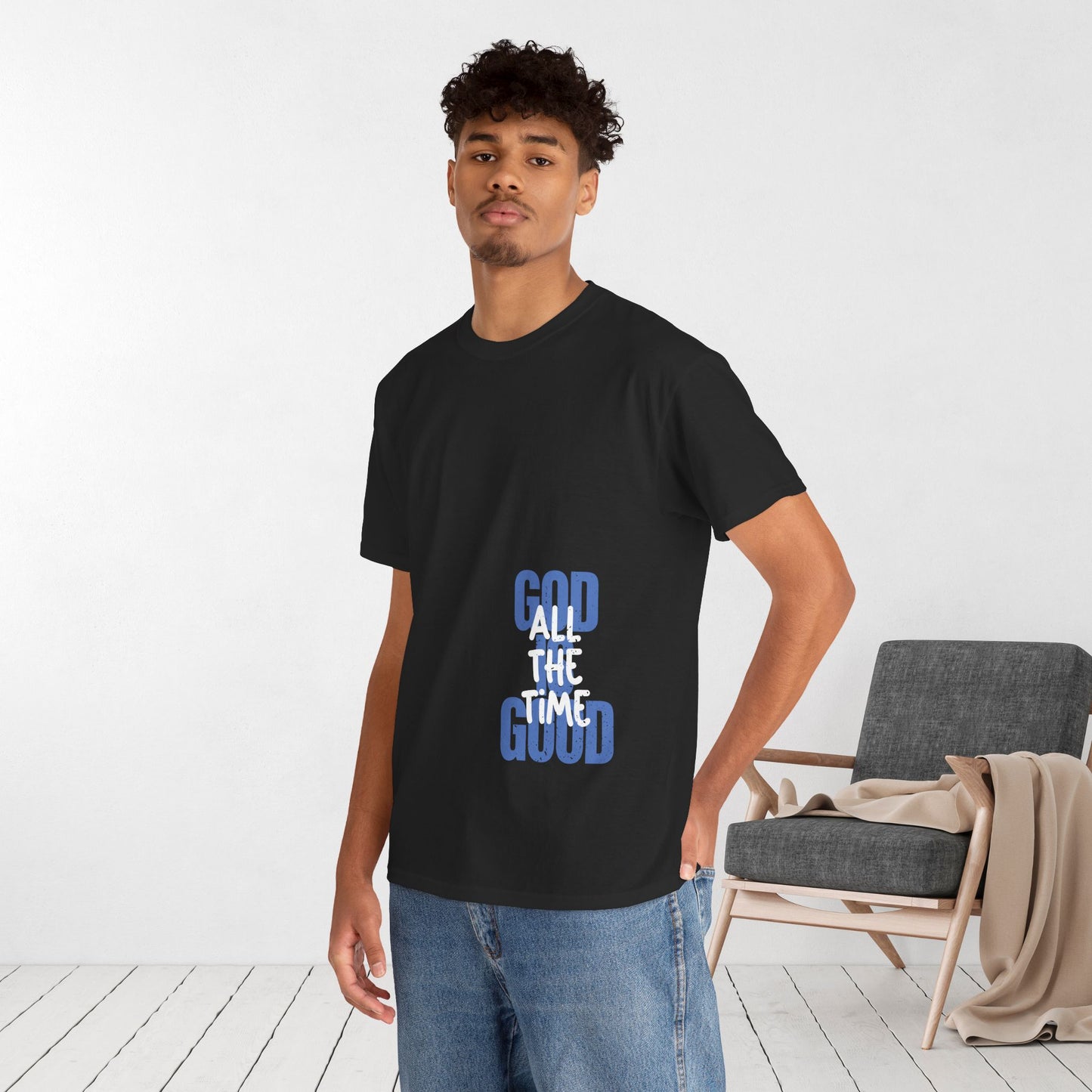 God is Good All The Time Heavy Cotton Tee